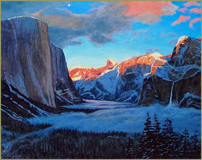 Moonrise Over Yosemite Valley