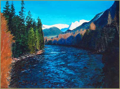 Morning Light on the San Juan River, Wolf Creek Pass