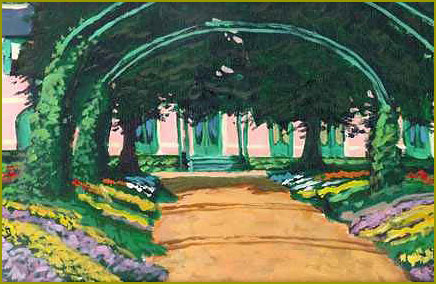 The Front Walk  Monets House: Giverny