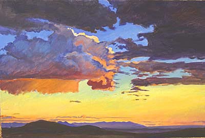 View of the Sangre de Cristos from Galisteo